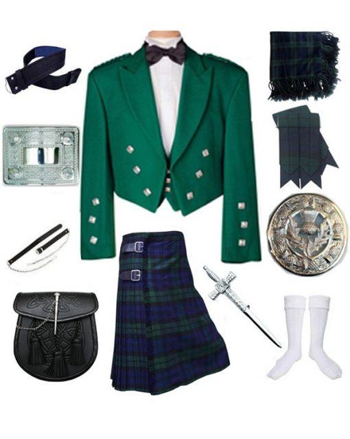 Prince Charlie Blackwatch Kilt Outfit