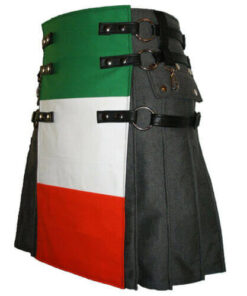 Fashion Italian Flag Kilt